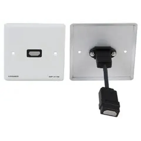 Kramer Electronics WP-H1M(WP-HDMI1M)/EU/GB(W) socket-outlet HDMI White – image 1