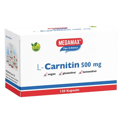 L-carnitin 500 mg Megamax Kapseln – Bild 1
