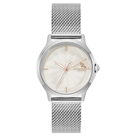 Olivia Burton Stainless Steel Silver Mesh Strap Watch – image 1