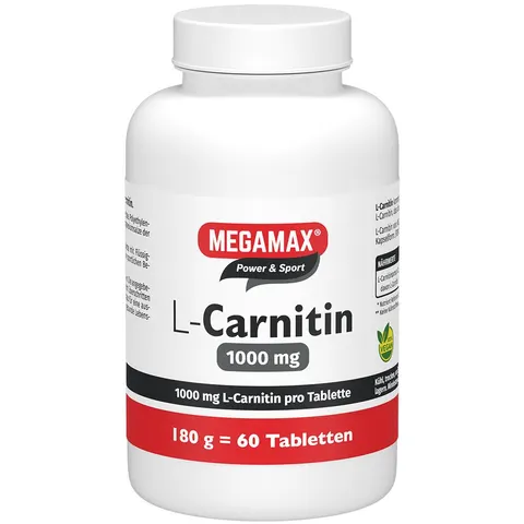 L-Carnitin 1000 mg Megamax Tabletten 60 St – Bild 1