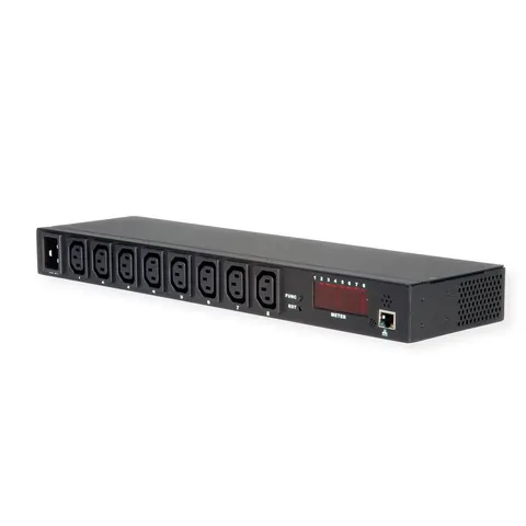VALUE IP-stekkerdoos, 8-voudig, 19" rackmontage – afbeelding 1