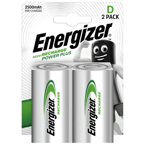 Batterij oplaadbaar Energizer 2x D 2500mAh – afbeelding 1