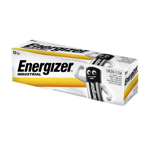 Batterij Energizer Industrial 12x D alkaline – afbeelding 1
