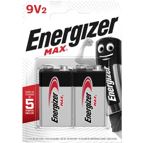 Energizer Max – 9V – 2 stuks – afbeelding 1