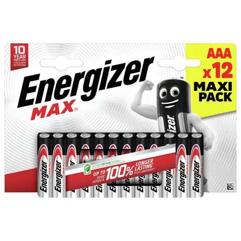 Energizer batterijen Max AAA | blister van 12 stuks – afbeelding 1