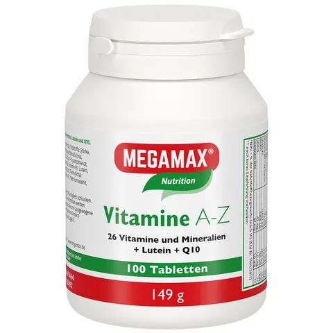 MEGAMAX Vitamine A-Z 100 St Tabletten – Bild 1