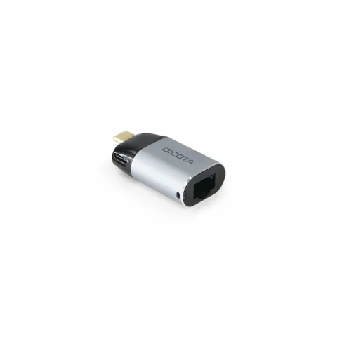 DICOTA Mini-Adapter USB-C zu Ethernet mit Power Delivery – Bild 1