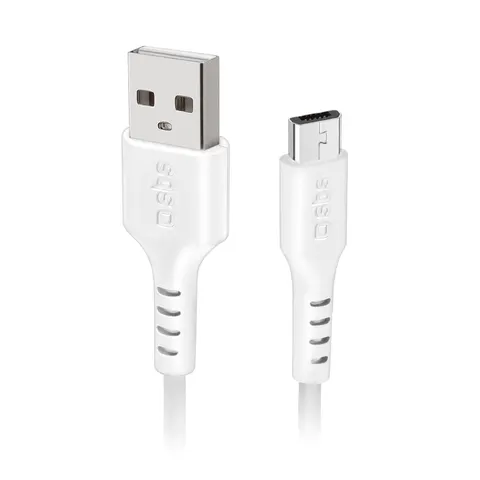 USB auf Micro-USB Kabel Datenkabel USB 2.0 - Micro-USB Weiß – Bild 1