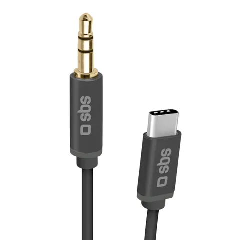 Audiokabel USB-C - Jack 3,5 mm, Schwarz – Bild 1