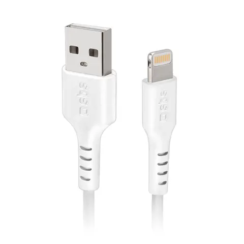 Daten- und Ladekabel, USB-A auf Lightning, 2 m, Weiß – Bild 1