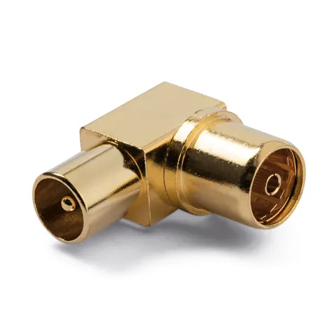 Koaxial - Winkeladapter, vergoldet (48077) – 504693 – Bild 1
