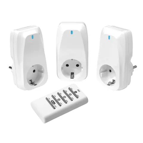 Funksteckerset 3fach, vorprogrammiert, 1.150W, weiss (61172) – 506031 – Bild 1