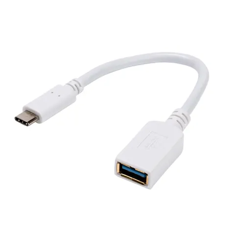 USB Type C Adapter, USB Type C Stecker USB 3.0 A Buchse, 0,1m (45284) – 507489 – Bild 1