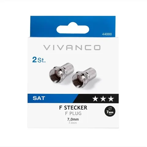 F-Stecker, 7,0 mm, 2 Stück (44000) – 262001804 – Bild 1
