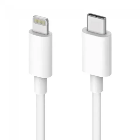 USB2.0 Anschlusskabel Typ C - Lightning, weiß 1m – Bild 1