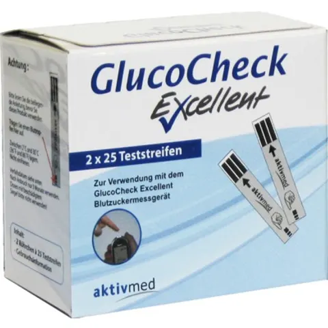 GlucoCheck Gluco Check Excellent Teststreifen – Bild 1