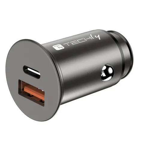 Techly Autoladegerät 5V 2p USB A USBC 38W – Bild 1