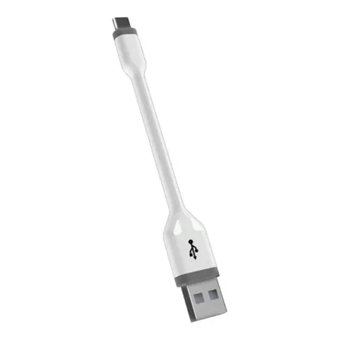 KSIX USB-A naar USB-C Wit 10cm – afbeelding 1