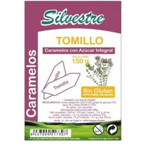 Silvestre Caramelos de Tomillo 150g – imagen 1