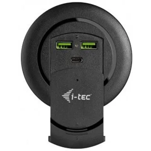 I-TEC Built-in Desktop Fast Charger – Schwarz – Bild 1