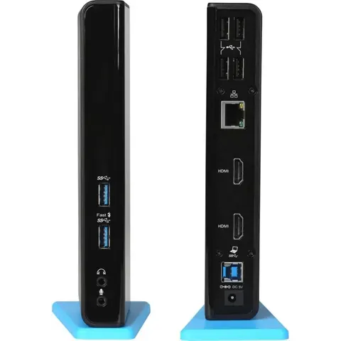 i-tec USB 3.0/USB-C Dual HDMI Docking Station – Schwarz – Bild 1