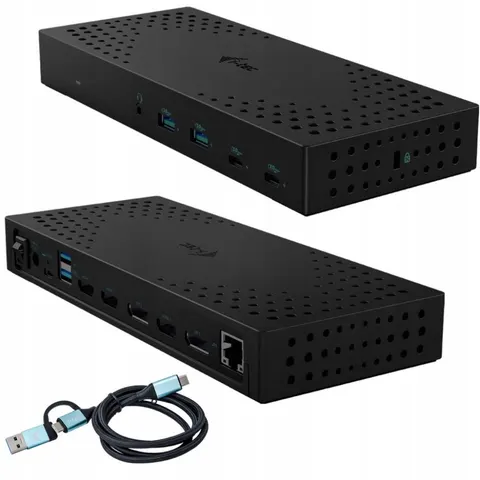 I-TEC USB3.0/USB-C/TB 3x4K Dock G2 PD100 – Grau – Bild 1