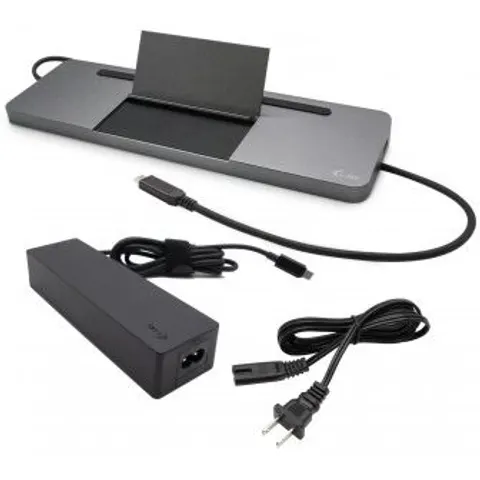 I-TEC USB-C Metal Dock + Netzteil 100W – Schwarz – Bild 1