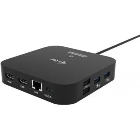 I-TEC USB-C Dual HDMI Docking Station – Schwarz – Bild 1