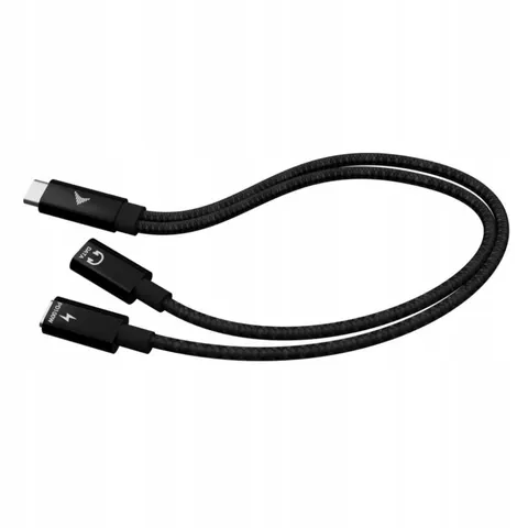 I-TEC USB-C Splitter Audio/Data PD100W – Schwarz – Bild 1
