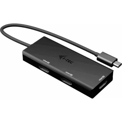 I-TEC USB-C Triple 4K HDMI Adapter PD – Schwarz – Bild 1