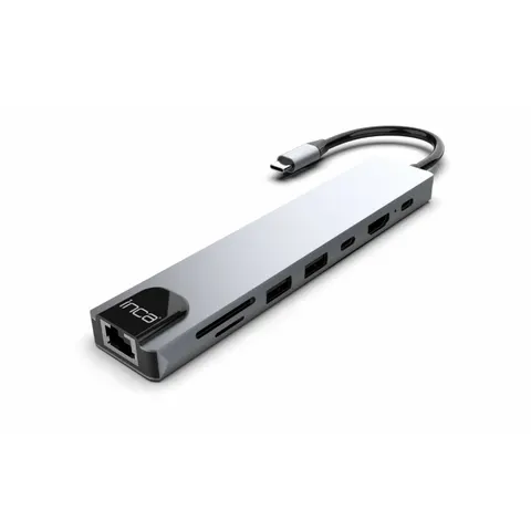 INCA Adapter ITPC-7T Typ C > 3XUSB-A, 1xRJ45, 1000mbps – Bild 1