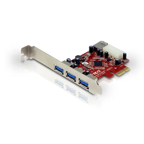 CONCEPTRONIC PCIe1x Card 3xUSB-A Ext./1xUSB-A Int. 5Gbps – Bild 1