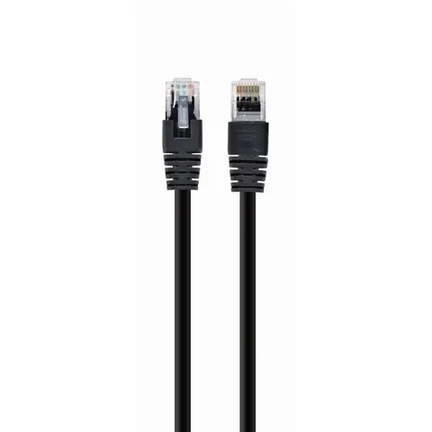 UTP Cat5E patchkabel, 10 m, zwart – afbeelding 1