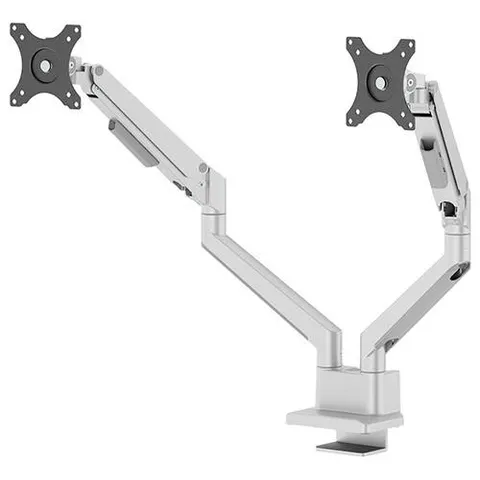 NEOMOUNTS Next Slim Desk Mount double – Silber – Bild 1