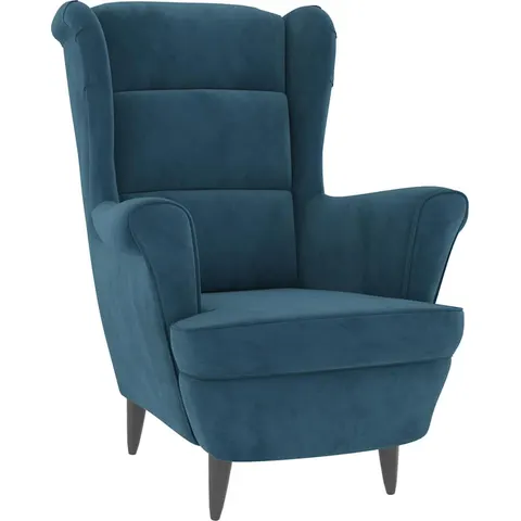 vidaXL Fauteuil bleu velours – 072196 – image 1