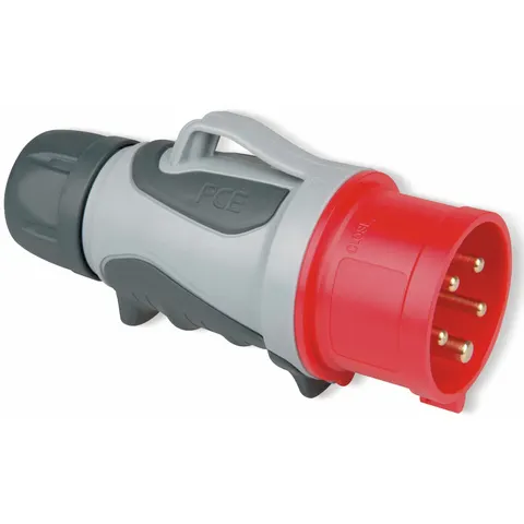 PCE CEE-Stecker mit Phasenwender GRIP TT, 16 A, 5-polig – Bild 1