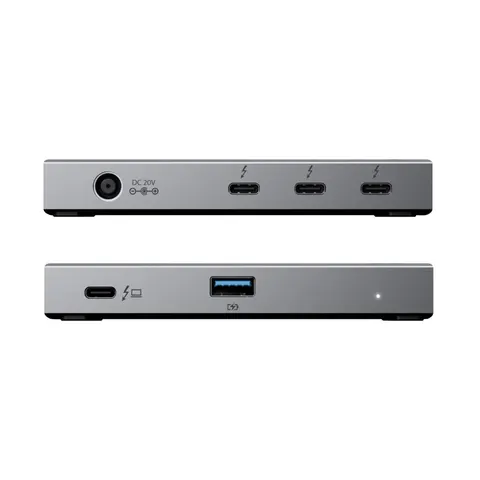 ALOGIC TB4H3TB interface hub Thunderbolt 4 40000 Mbit/s Black Grey – image 1