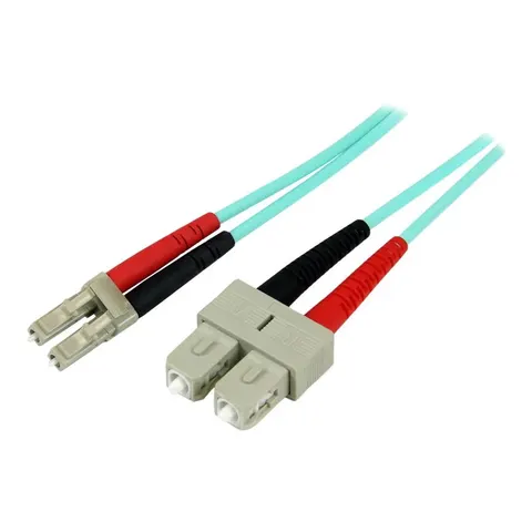StarTech 1 meter LC/SC OM3 Multimode Glasvezel Netwerkkabel – afbeelding 1