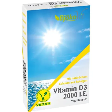 Vitamin D3 2.000 I.e. Vegi Kapseln – Bild 1