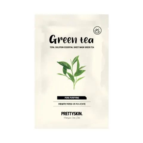 PRETTYSKIN - Total Solution Essential Sheet Mask - 1pièce - Green Tea – image 1