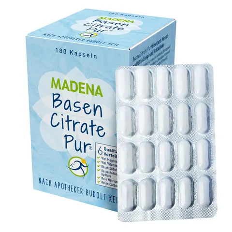 MADENA Basen Citrate Pur 180 St Kapseln – Bild 1