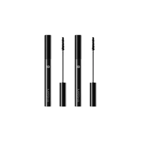 MISSHA 3D Mascara (2ea) Set – black – image 1
