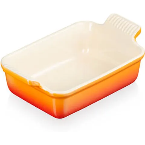 Le Creuset Stoneware Heritage Rectangular Dish Volcanic 19cm/1.1L – image 1