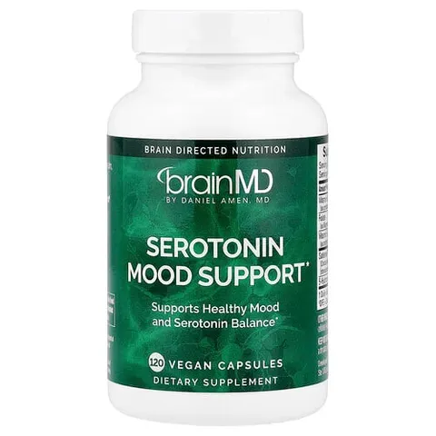 BrainMD, Serotonin Mood Support, 120 Vegan Capsules – image 1