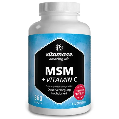Vitamaze MSM HOCHDOSIERT+Vitamin C – Bild 1