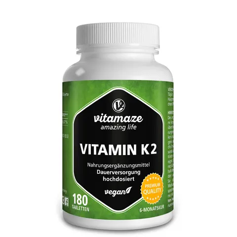 vitamaze VITAMIN K2 180 St Tabletten – Bild 1