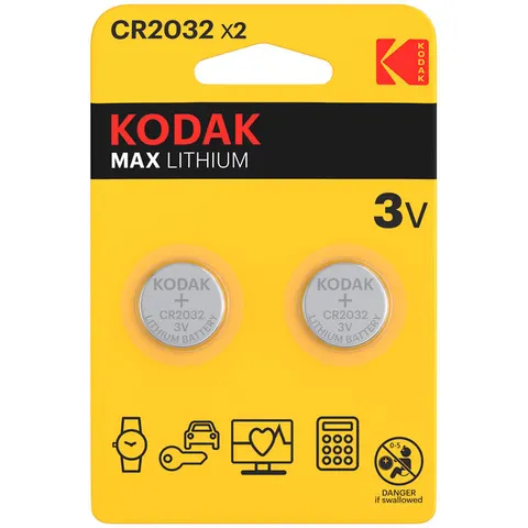 Kodak CR2032 Lithium knoopcel batterij – afbeelding 1