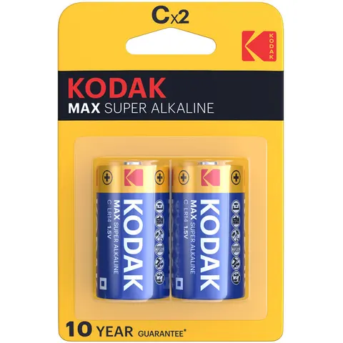 KODAK | Kodak Max Alkaline Battery C Lr14 2 Unit – afbeelding 1