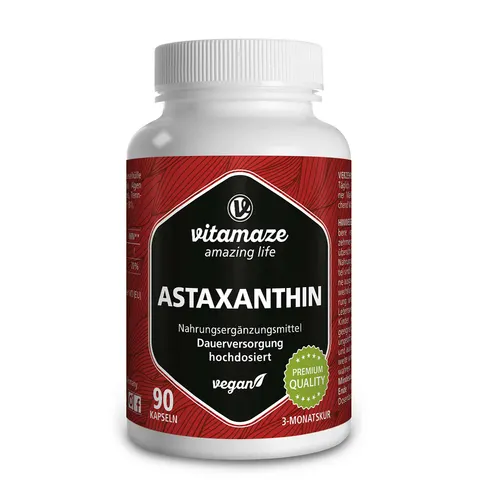Vitamaze ASTAXANTHIN 4 mg vegan 90stk – Bild 1