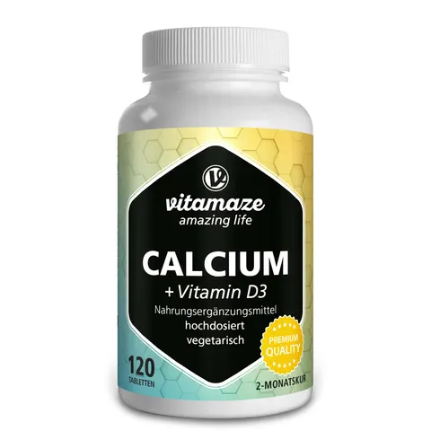 vitamaze CALCIUM D3 600 mg/400 I.E. 120 St Tabletten – Bild 1